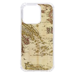 Map Of Greece Archipelago Iphone 14 Pro Tpu Uv Print Case by B30l