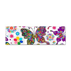 Butterflies Abstract Colorful Floral Flowers Vector Sticker Bumper (10 Pack) by B30l