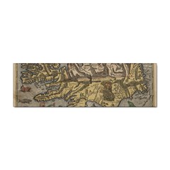 Iceland Cartography Map Renaissance Sticker Bumper (100 Pack)