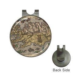 Iceland Cartography Map Renaissance Hat Clips With Golf Markers