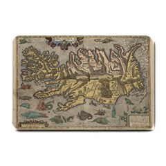 Iceland Cartography Map Renaissance Small Doormat