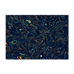 Colorful Abstract Pattern Creative Colorful Line Linear Background Crystal Sticker (a4) by B30l