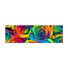 Colorful Roses Bouquet Rainbow Sticker Bumper (10 Pack) by B30l