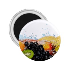 Variety Of Fruit Water Berry Food Splash Kiwi Grape 2 25  Magnets