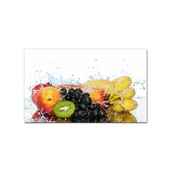 Variety Of Fruit Water Berry Food Splash Kiwi Grape Sticker (rectangular) by B30l