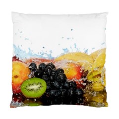 Variety Of Fruit Water Berry Food Splash Kiwi Grape Standard Cushion Case (two Sides)