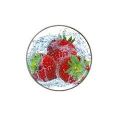 Red Strawberries Water Squirt Strawberry Fresh Splash Drops Hat Clip Ball Marker (4 Pack)