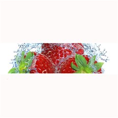 Red Strawberries Water Squirt Strawberry Fresh Splash Drops Large Bar Mat