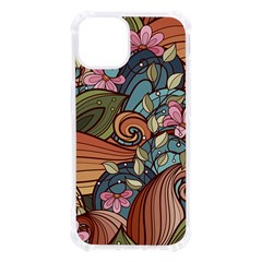 Multicolored Flower Decor Flowers Patterns Leaves Colorful Iphone 13 Tpu Uv Print Case