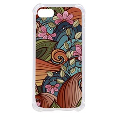 Multicolored Flower Decor Flowers Patterns Leaves Colorful Iphone Se by B30l