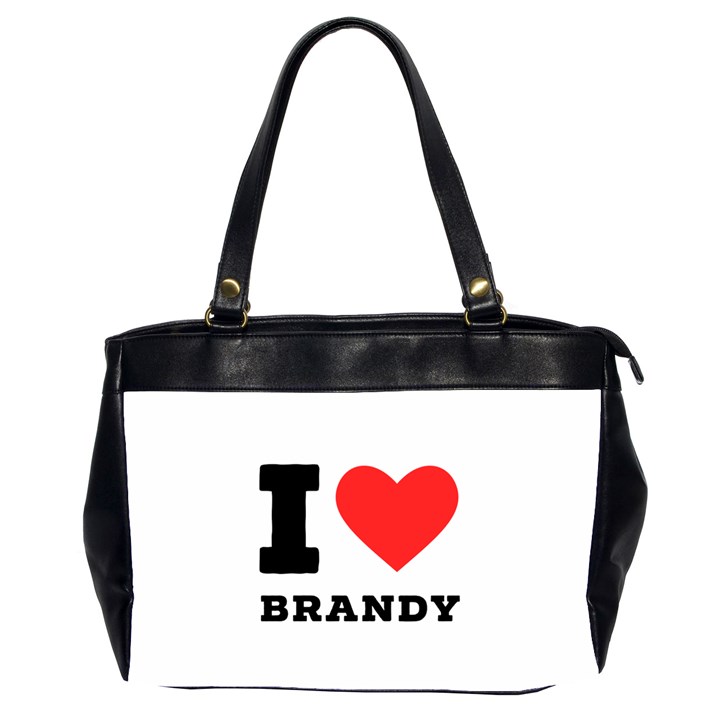 I love brandy Oversize Office Handbag (2 Sides)
