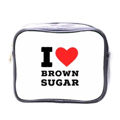 I Love Brown Sugar Mini Toiletries Bag (one Side) by ilovewhateva