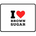 I love brown sugar Fleece Blanket (Medium) 60 x50  Blanket Front