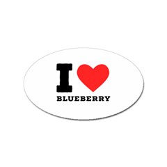 I Love Blueberry  Sticker Oval (10 Pack) by ilovewhateva