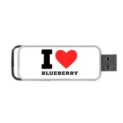 I Love Blueberry  Portable Usb Flash (one Side) by ilovewhateva