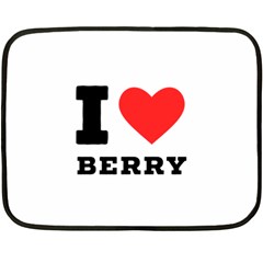 I Love Berry Fleece Blanket (mini) by ilovewhateva