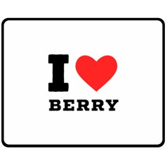 I Love Berry Fleece Blanket (medium) by ilovewhateva