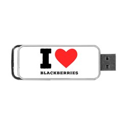 I Love Blackberries  Portable Usb Flash (two Sides) by ilovewhateva