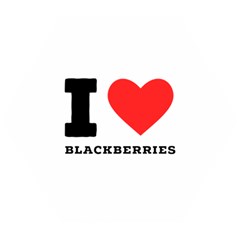 I Love Blackberries  Wooden Puzzle Hexagon by ilovewhateva