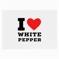 I Love White Pepper Large Glasses Cloth (2 Sides) by ilovewhateva