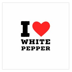 I Love White Pepper Square Satin Scarf (36  X 36 ) by ilovewhateva
