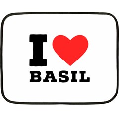 I Love Basil Fleece Blanket (mini) by ilovewhateva