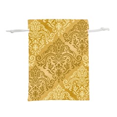 Damas Pattern Vector Texture Gold Ornament With Seamless Lightweight Drawstring Pouch (s) by danenraven