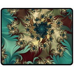 Abstract Design Pattern Art Wallpaper Texture Floral Fleece Blanket (medium) by danenraven