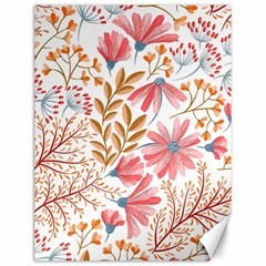 Flowers Pattern Seamless Floral Floral Pattern Canvas 12  x 16 