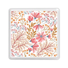 Flowers Pattern Seamless Floral Floral Pattern Memory Card Reader (Square)