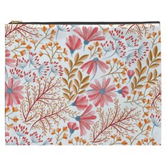 Flowers Pattern Seamless Floral Floral Pattern Cosmetic Bag (XXXL)