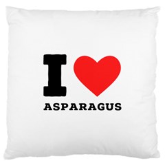 I Love Asparagus  Large Cushion Case (one Side) by ilovewhateva