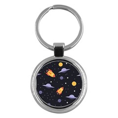 Cosmos Rockets Spaceships Ufos Key Chain (round)