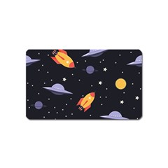 Cosmos Rockets Spaceships Ufos Magnet (name Card)