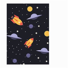 Cosmos Rockets Spaceships Ufos Small Garden Flag (two Sides) by Cowasu