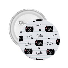 Cute Cameras Doodles Hand Drawn 2 25  Buttons