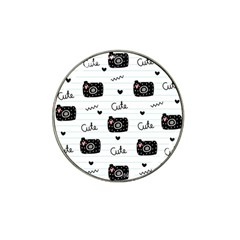 Cute Cameras Doodles Hand Drawn Hat Clip Ball Marker