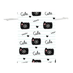 Cute Cameras Doodles Hand Drawn Lightweight Drawstring Pouch (m) by Cowasu