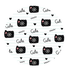 Cute Cameras Doodles Hand Drawn Pop Socket (white) by Cowasu