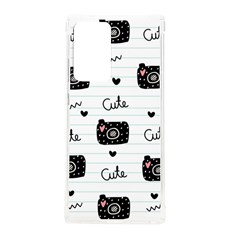 Cute Cameras Doodles Hand Drawn Samsung Galaxy Note 20 Ultra Tpu Uv Case by Cowasu