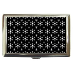 Snowflakes Background Pattern Cigarette Money Case