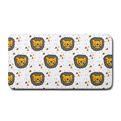 Lion Heads Pattern Design Doodle Medium Bar Mat