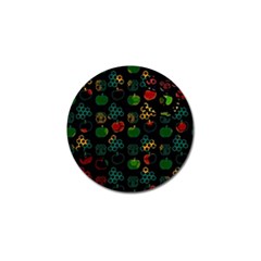 Apples Honey Honeycombs Pattern Golf Ball Marker