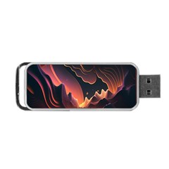 Fire Flame Burn Hot Heat Light Burning Orange Portable Usb Flash (two Sides) by Cowasu