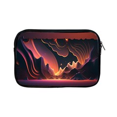 Fire Flame Burn Hot Heat Light Burning Orange Apple Ipad Mini Zipper Cases by Cowasu