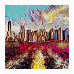 New York Skyline Manhattan City Medium Glasses Cloth (2 Sides) Back