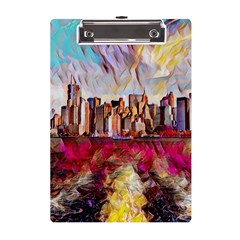 New York Skyline Manhattan City A5 Acrylic Clipboard