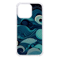 Waves Ocean Sea Abstract Whimsical Abstract Art Iphone 13 Pro Tpu Uv Print Case by Cowasu