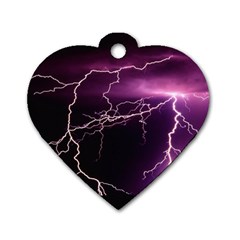 Storm Flashlight Space Nature Dog Tag Heart (one Side)