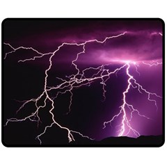 Storm Flashlight Space Nature Fleece Blanket (medium)